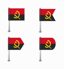 set of four flags Angola