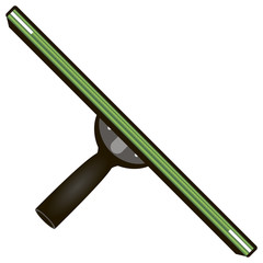 Rubber scraper for cleaning