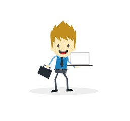 business presentation cartoon character