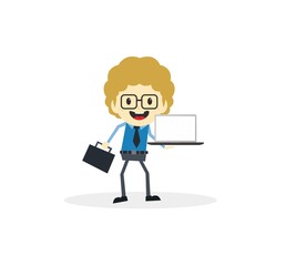business presentation cartoon character