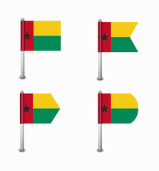 set of four flags Guinea Bissau