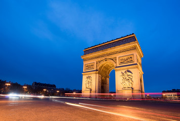 Fototapeta na wymiar Paris, Champs-Elysees, Arc de triomphe