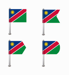 set of four flags Namibia