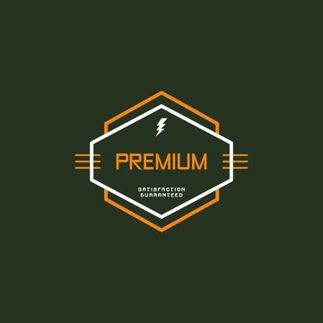 modern insignia vintage label