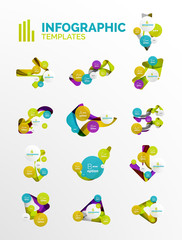 Set of modern business infographics