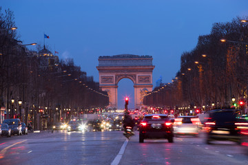 Paris, Champs-Elysees, Arc de triomphe