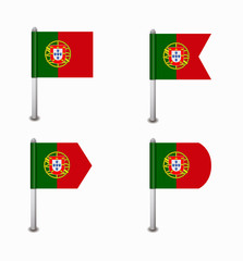 set of four flags Portugal