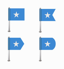 set of four flags Somalia