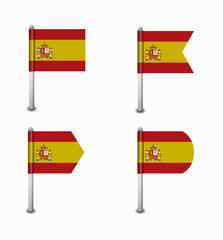 set of four flags Spain