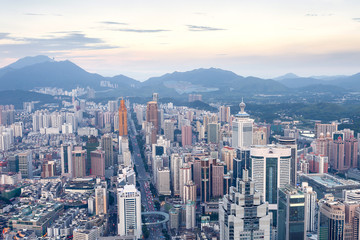 Naklejka premium skyline,cityscape of modern city,shenzhen