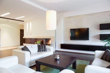 Relaxation area inside apartment