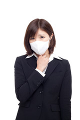 体調不良の女性