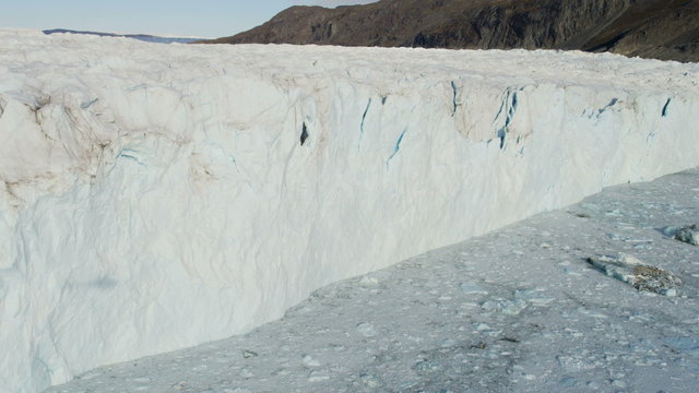 Aerial Glacier Global Warming Changing Geography Landscape Frozen Mass 