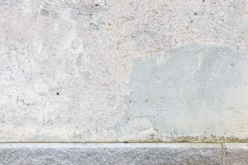 Worn old painted concrete wall