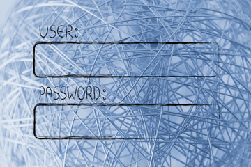 user and password empty fields