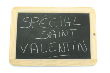 ardoise spécial saint-valentin