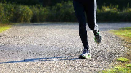 runner in the Park during the cross country race