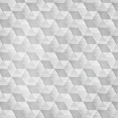 Vector Abstract geometric shape from gray cubes.