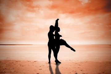 Composite image of ballet partners dancing © WavebreakmediaMicro