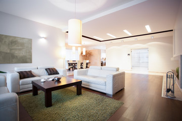 Open space with living room