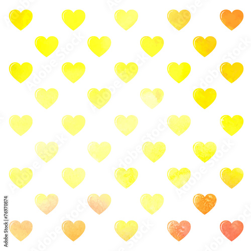 "set of watercolor hearts" Stock image and royalty-free vector files on Fotolia.com - Pic 76970874