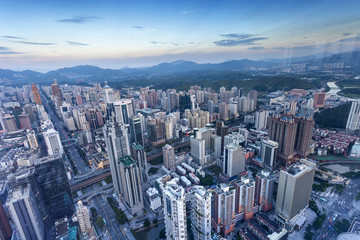 skyline,cityscape of modern city,shenzhen