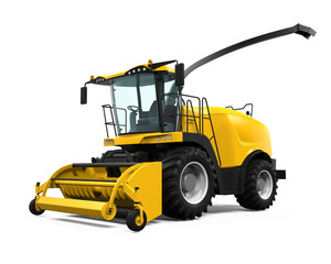Yellow Forage Harvester