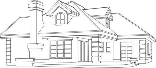 Szkic Domu Projekt Buy This Stock Vector And Explore