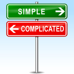 simple and complicated sign