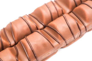 Chocolate Bars Isolated On White