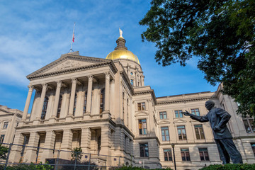 Fototapeta na wymiar Georgia State Capitol Building in Atlanta, Georgia