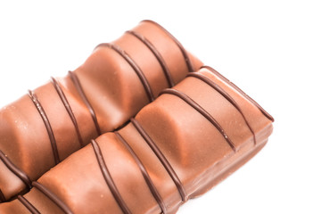 Chocolate Bars Isolated On White