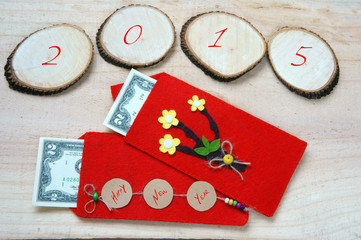 Vietnam Tet, red envelope, lucky money