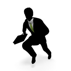 走るビジネスマン
