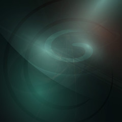 Black background with colour blurred light spot.