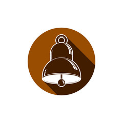 Time is running out theme symbol. Alarm conceptual graphic icon,