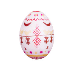 Easter egg painted in folk style