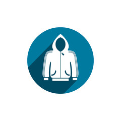 Sweater with hood vector icon isolated.