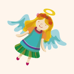 angel cartoon design elements vector