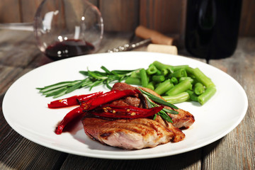 Steak with vegetables