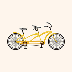 bicycle cartoon design elements vector