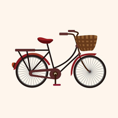 bicycle cartoon design elements vector