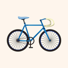 bicycle cartoon design elements vector