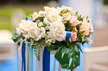 Wedding decoration of flowers