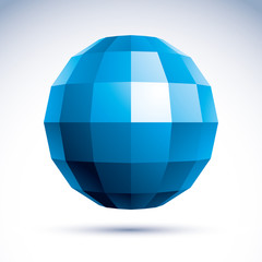 Abstract vector 3D object, clear eps 8.