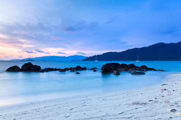 Sunset on the seashore of Koh Lipe Island