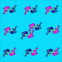 Obraz premium Two dolphins.