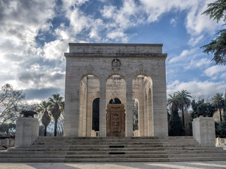 Fototapeta na wymiar Mausoleo Ossario Gianicolense in Rome, Italy