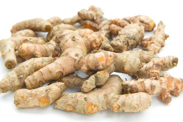 Turmeric isolated on white background