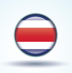 Flag of Costa rica, vector illustration